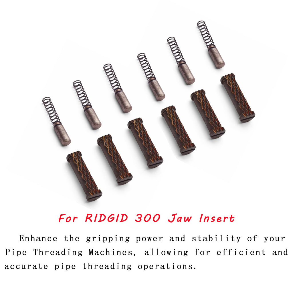 Trsobi 44715 Front Jaw Insert Set for RIDGID 300 535 Pipe Threader 2 Set