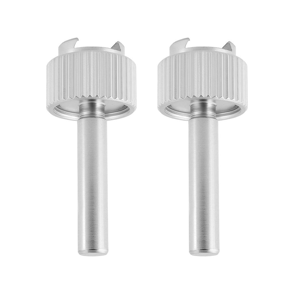 Briny River 2pcs 4mm Diameter Dial Test Indicator Stems with Knurled Clamp Ring