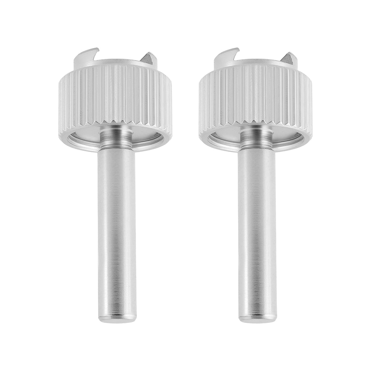 Briny River 2pcs 4mm Diameter Dial Test Indicator Stems with Knurled Clamp Ring