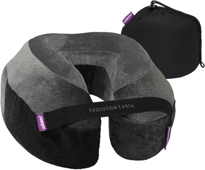 Softest Neck Pillow Ever for Travel – Evolution Earth Deluxe – 360° Head, Neck and Chin Support for Sleeping –