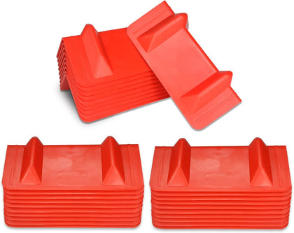 ANLULOAD Flatbed Edge Protector, Edge Corner Tie Down Protector,10Pcs,Red