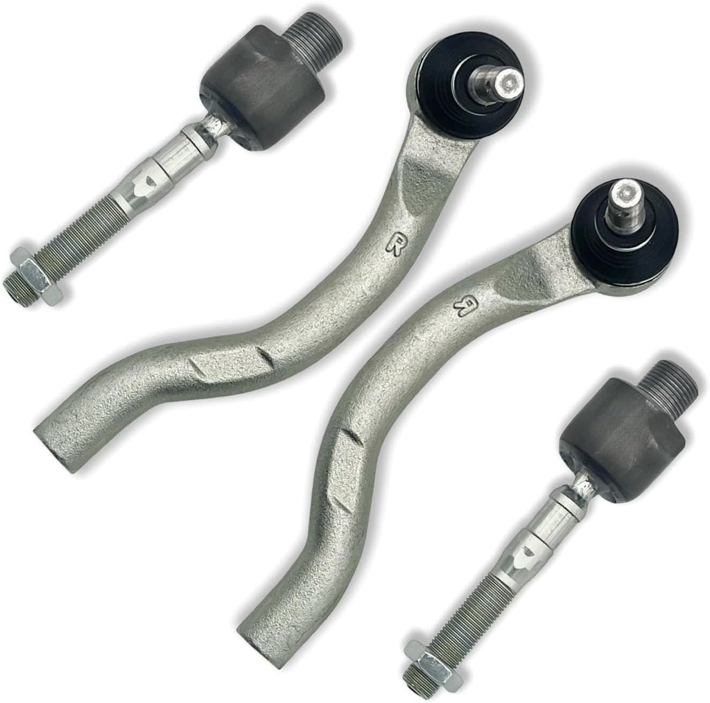 4pcs Front Inner & Outer Tie Rod Ends Kit