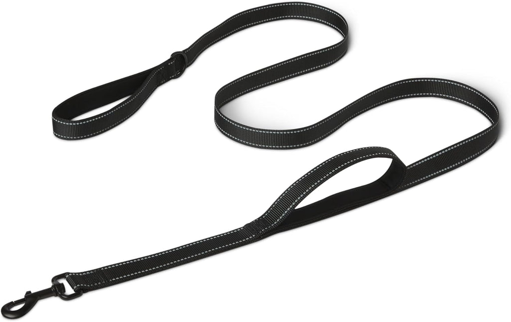 Dog Leash, 6ft with 2 Comfortable Dual Padded Handles for Traffic Control, Highly Reflective Leashes for Large &