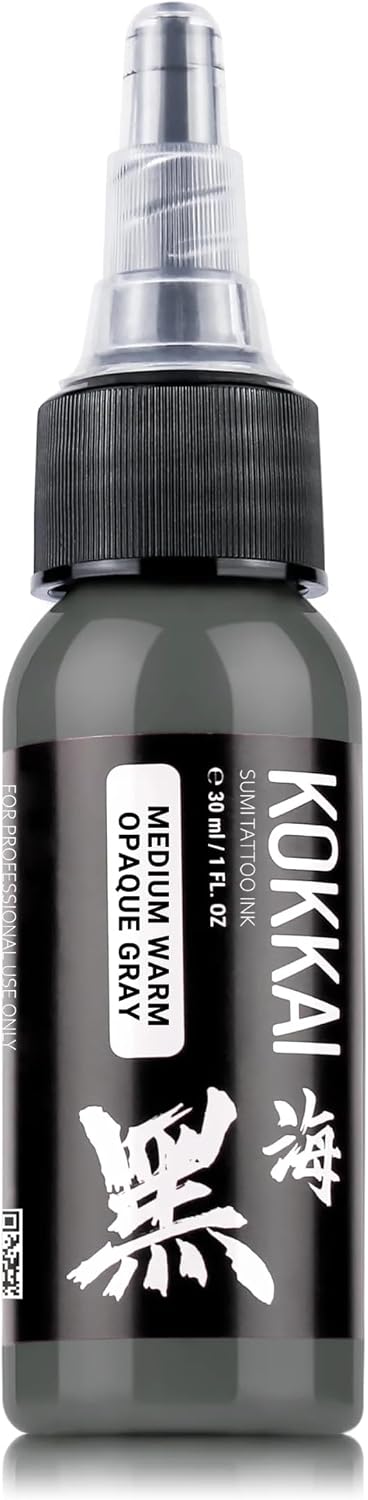 Warm Opaque Gray Tattoo Ink Set, Premium Quality, Precision Medium Viscosity, Quick Healing, Acrylic-Free