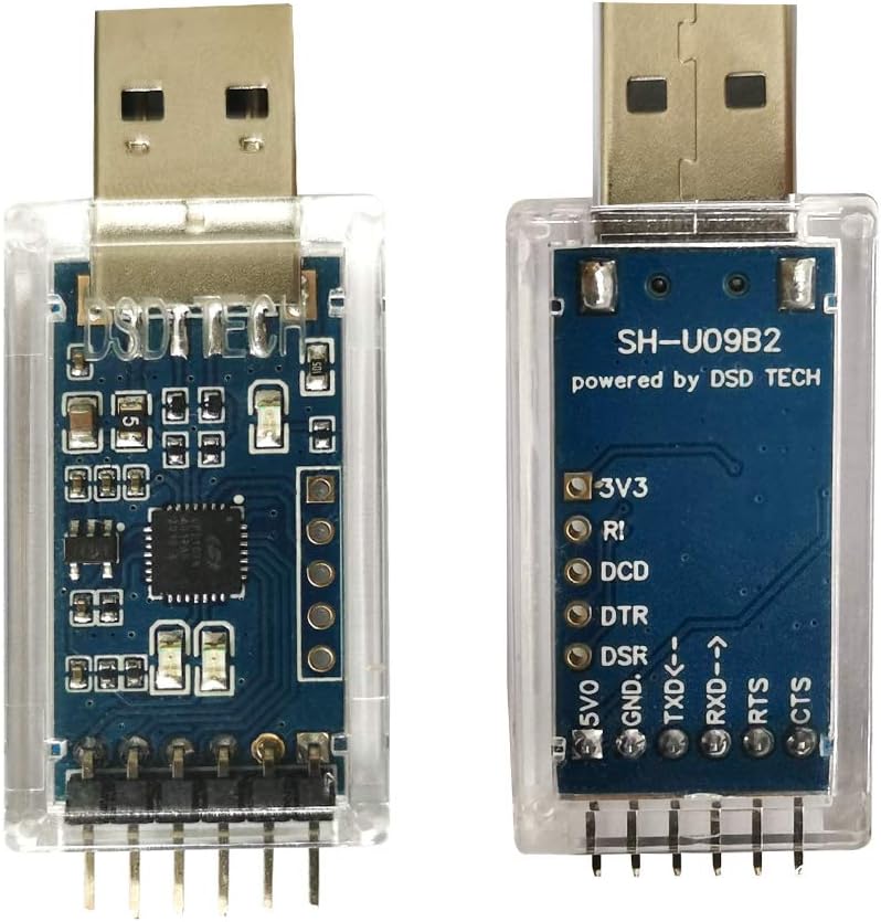 DSD TECH 2PCS USB to TTL Serial Adapter with CP2102 Chip Compatible with Windows 7,8,10,Linux,Mac OS X