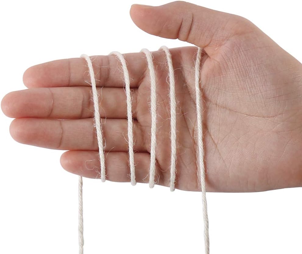 328ft 3mm Jute Twine Thick Creamy for Crafting Gardening