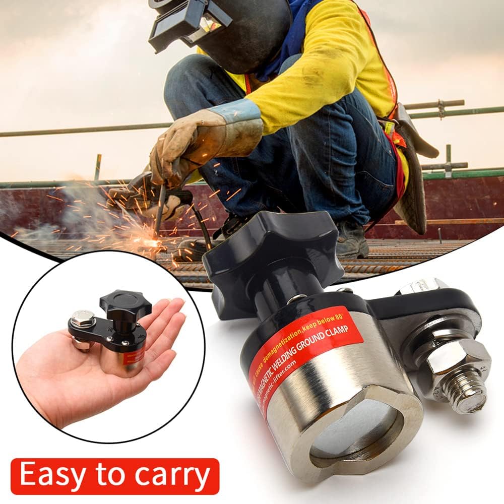 600A Magnetic Welding Ground Clamp, Switchable Magnet Welding Holder, Grounding Magnetic Connector Earth Switch for