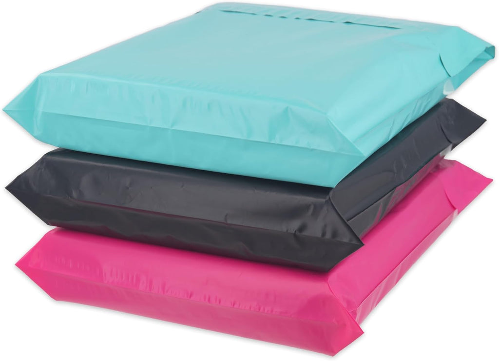 (500-Pack) Black Poly Mailers 12x15.5 Inch