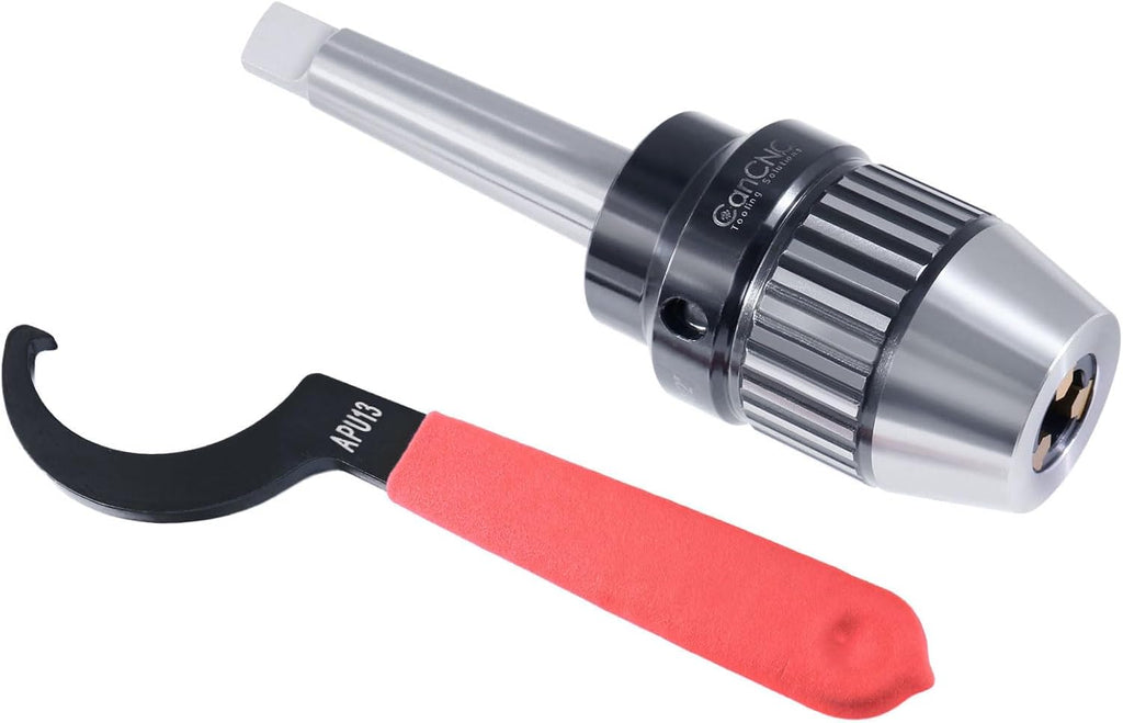 CanCNC MT2 Keyless Drill Chuck, 1/16-1/2in, Integrated Shank, 0537-1202