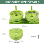 Button Maker Heart Mold, Interchangeable Die Mold Button Maker Mold Suitable for Slide Button Press Machines Pin