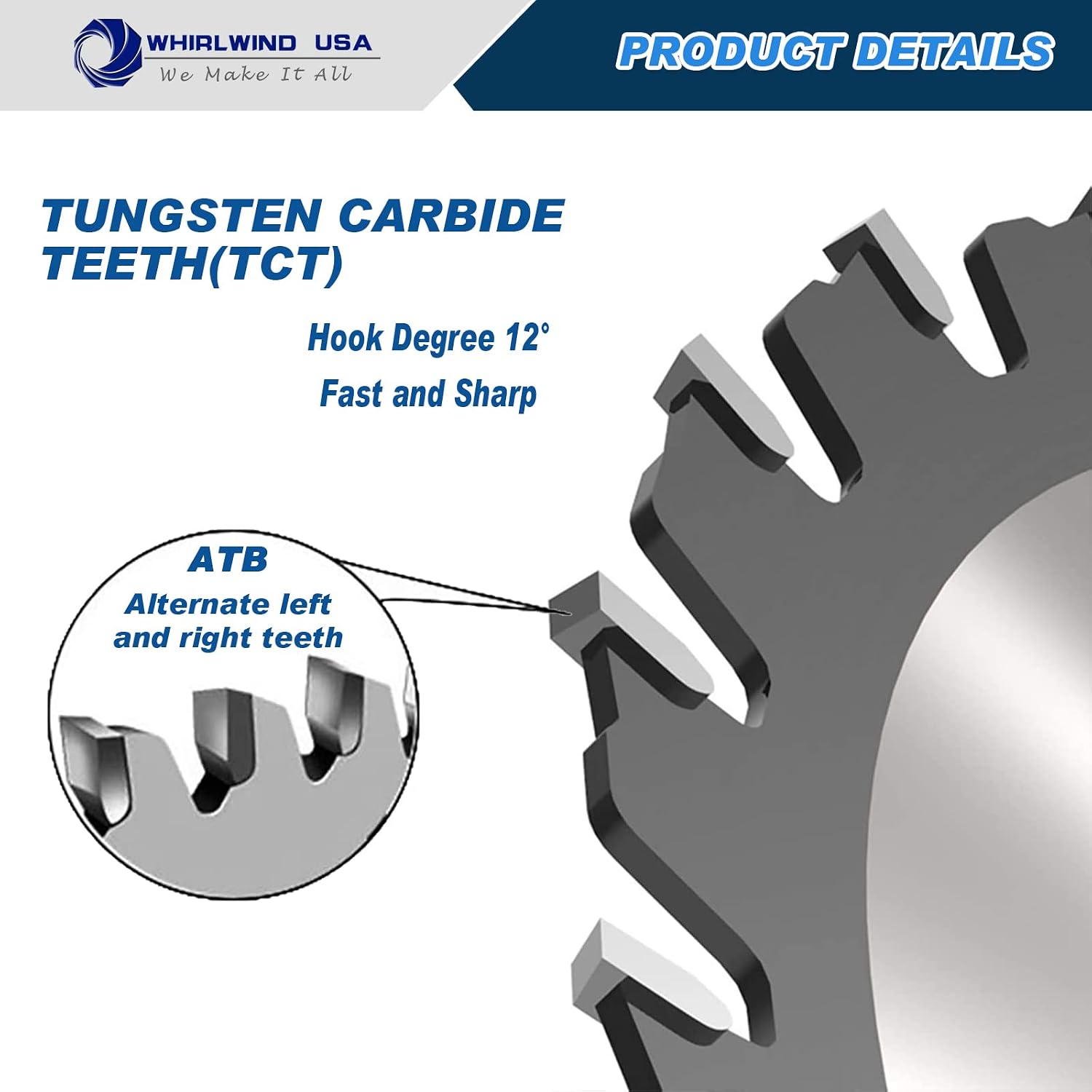 MGSB 10 Inch 60 Teeth Circular Saw Blade for Wood,Carbide Cordless Miter/Table Saw Blade,5/8" Arbor