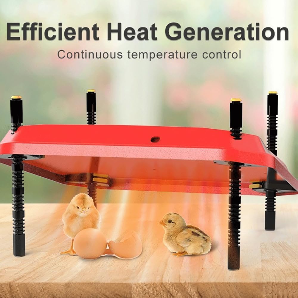 Chick Brooder Heating Plate, Brooder Heater for Chicks, Adjustable Temperature Height Adjustable Brooding Heater