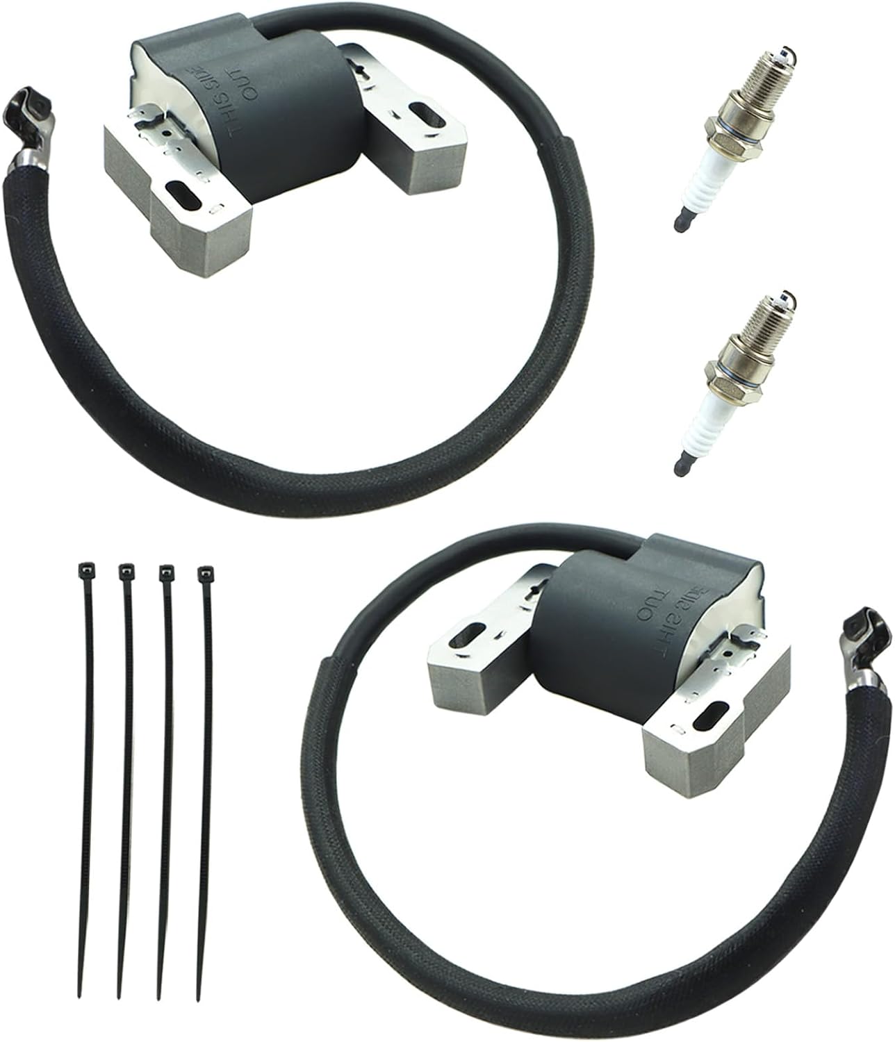 2 Sets of 592846 Ignition Coil Module Compatible with BS Intek V-Twin 18-22HP Lawn Mowers Engine