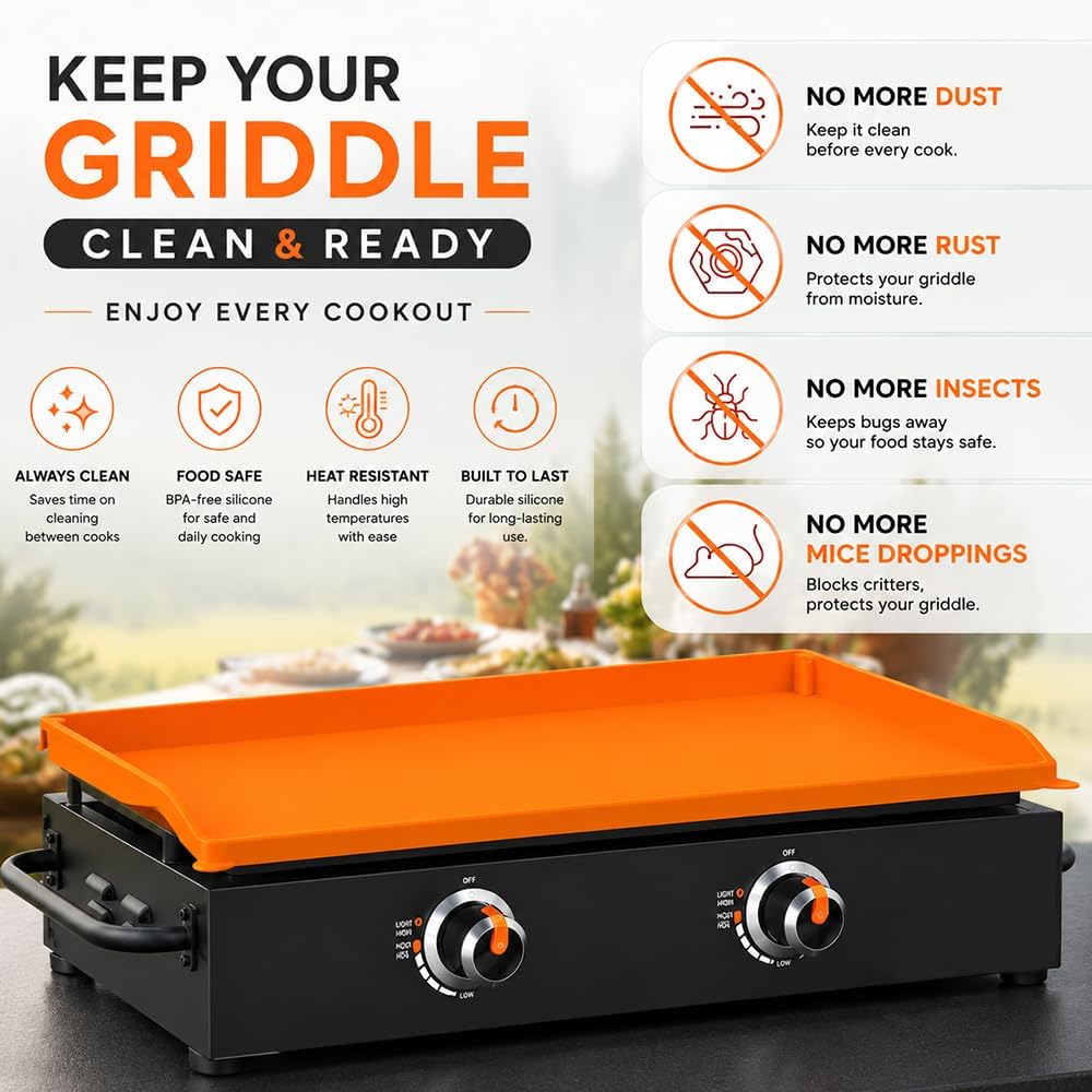 Silicone Griddle Mat for LoCo Cookers 36" Classic Propane Flat Top Griddle, Non Stick Grill Mat for Outdoor Cooking
