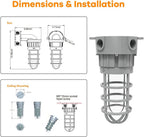 LED Explosion Proof Vapor Tight Light, Wall Mount, O Series