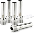 TAISHER 5PCS 304 Stainless Steel Pipe Fittings, 3/4" NPT Male Threaded, 4" Length Weld Nipple Cast Pipe