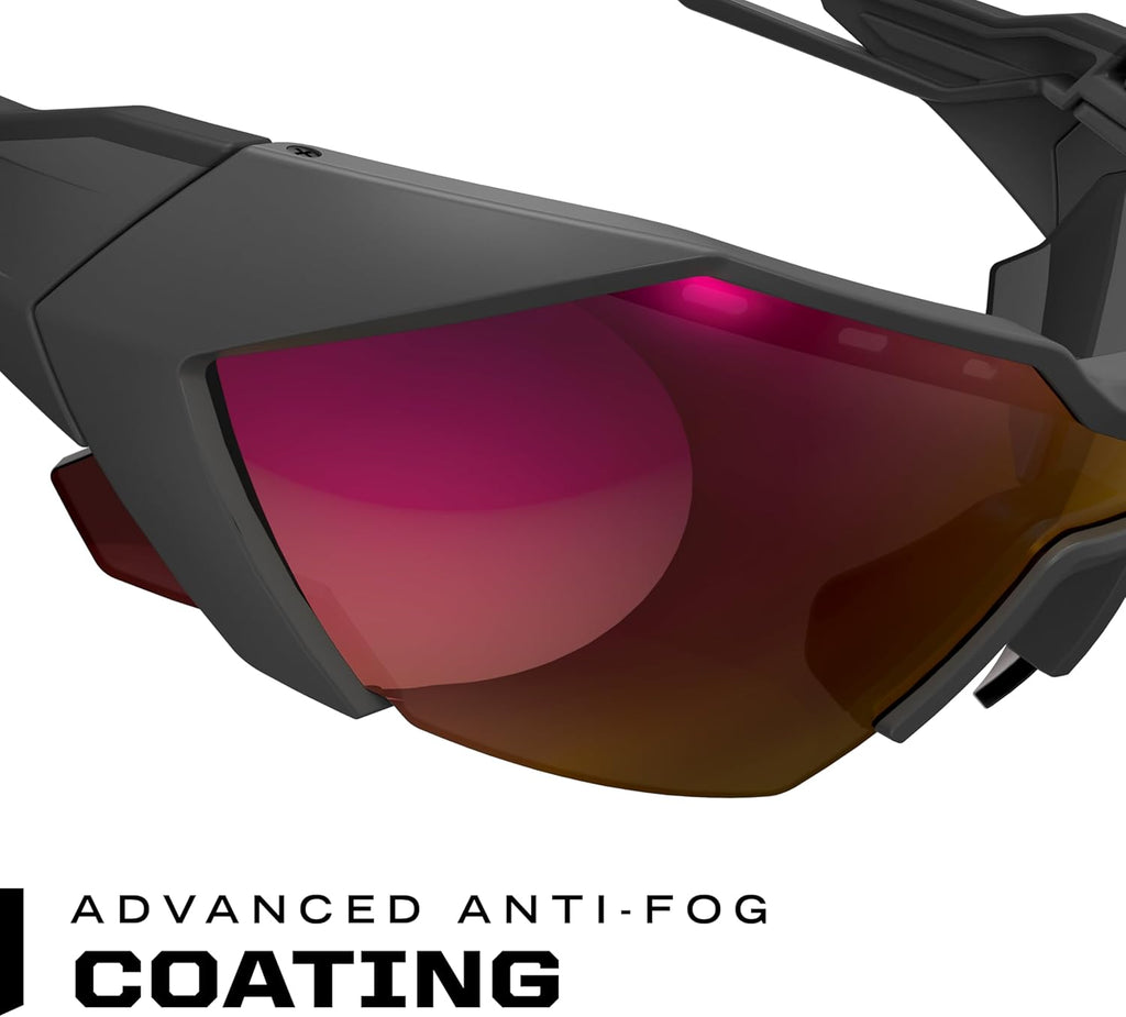 : Vision Type-E Safety Glasses with Advanced Anti Fog, Scratch Resistant, Black Half Framed Protective Eyewear