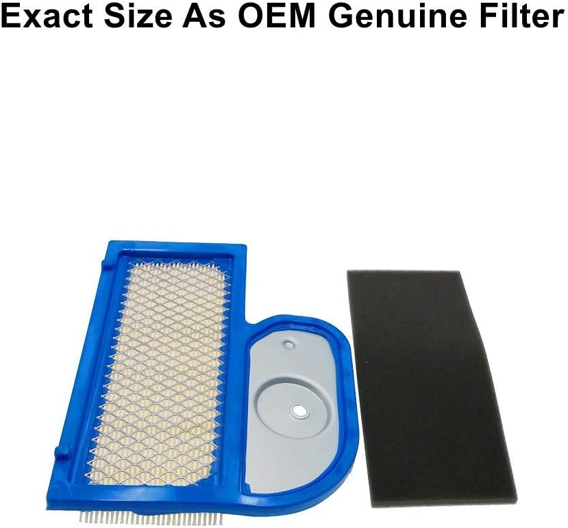 2 Pack 11013-7002 Air Filter With 11013-7001 Pre Filter Replace for Kawasaki 11013-7006 E7195-11210 John Deere M137556 Cub Cadet 490-200-0004 Fits FH451V FH500V FH531V FH541V FH580V FH680D