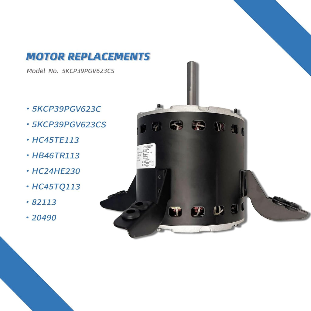 5KCP39PGV623CS Blower Fan Motor Replaces Carrier Bryant Payne HC45TE113