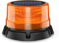Solar Strobe Light Magnetic Waterproof LED Amber Warning Beacon Light | Wireless Solar Powered with USB Charging