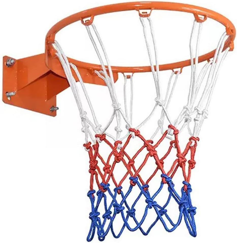 Heavy Duty Adult Standard Size 18" Basketball Hoop Goal Wall Mounted Basketball Rim Diameter 45centimeter/18inch