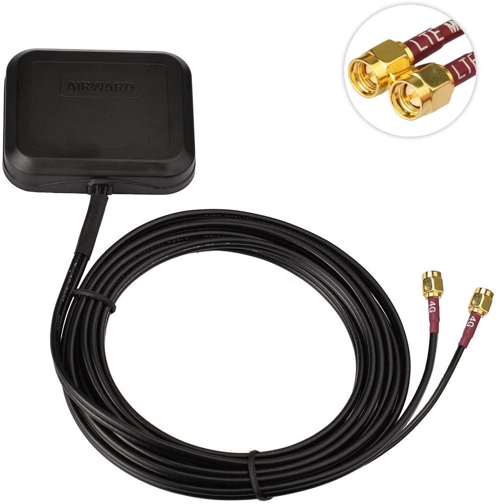 4G LTE Adhesive Magnetic Mount Antenna MIMO SMA Male Antenna | Compatible with 4G LTE Wireless Home CPE Mobile Modem