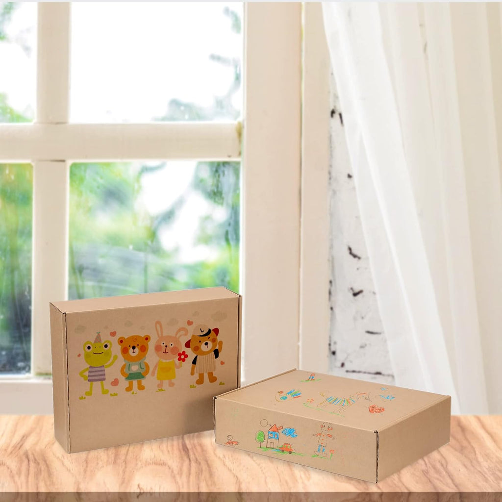 Kraft Brown Shipping Boxes 12x9x3 Inches, 20 Pack
