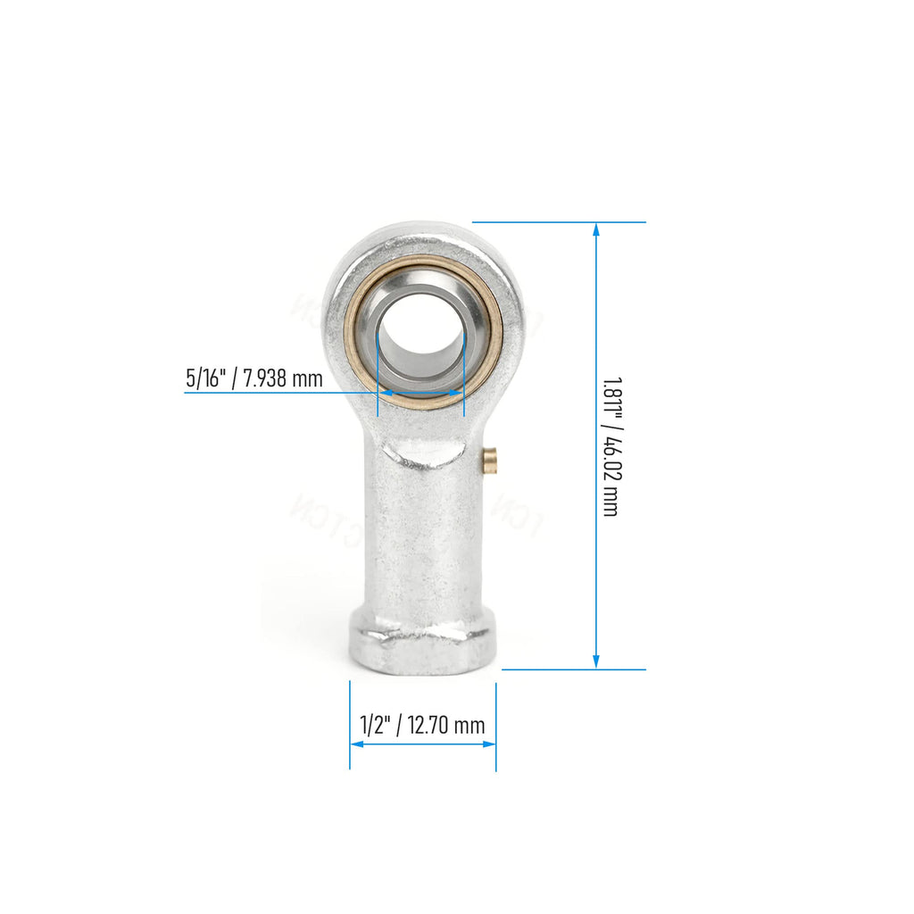 FOCMKEAS PHSB5L Spherical Rod End Bearings, 5/16" Bore, Left Hand