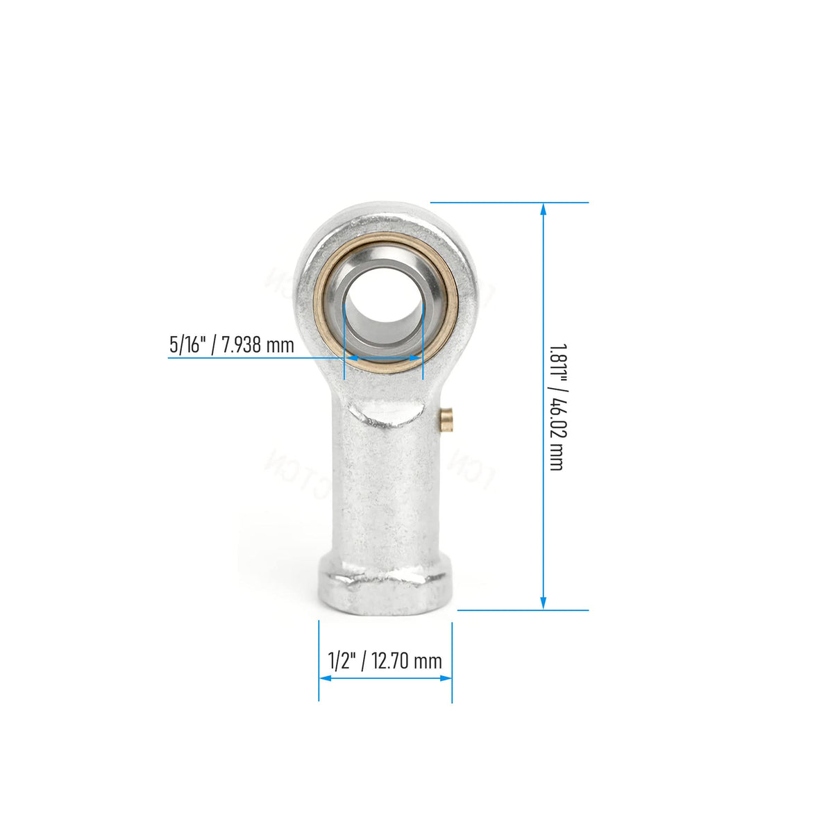 FOCMKEAS PHSB5L Spherical Rod End Bearings, 5/16" Bore, Left Hand