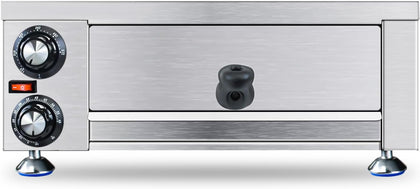Electric Countertop Pizza Oven Indoor,12" Commercial Pizza Maker Machine,Stainless Steel Pizza Cooker for home