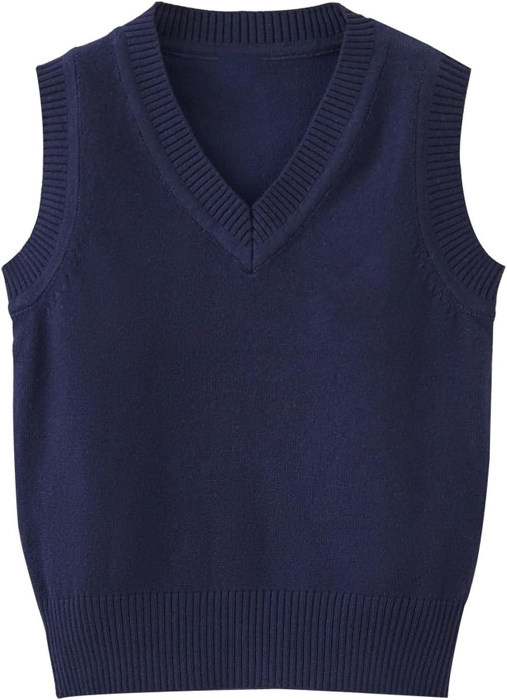 Boys Sweater Vest Cable Knit V-Neck Knitted Uniform Toddler Kids Girls Clothes Dress Vests