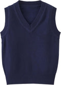 Boys Sweater Vest Cable Knit V-Neck Knitted Uniform Toddler Kids Girls Clothes Dress Vests