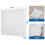 20x20x1 MERV 11 Air Filter, Quality AC/HVAC Furnace Filter，2 Reusable ABS Frame + 8 Pack Replaceable Filter