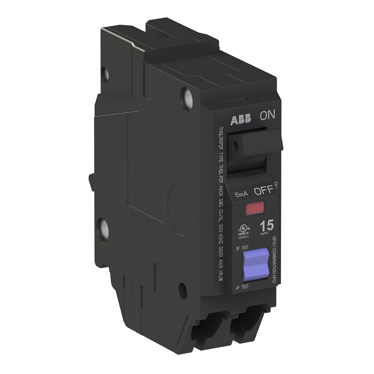 ABB Q-Line THQL1115PDF • Dual Function Circuit Breaker • 15 Amp • 1-Pole