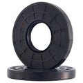 XIKE TC 12x24x7mm Nitrile Rubber Double Lip Spring-Loaded Oil Seal (2 Pack)
