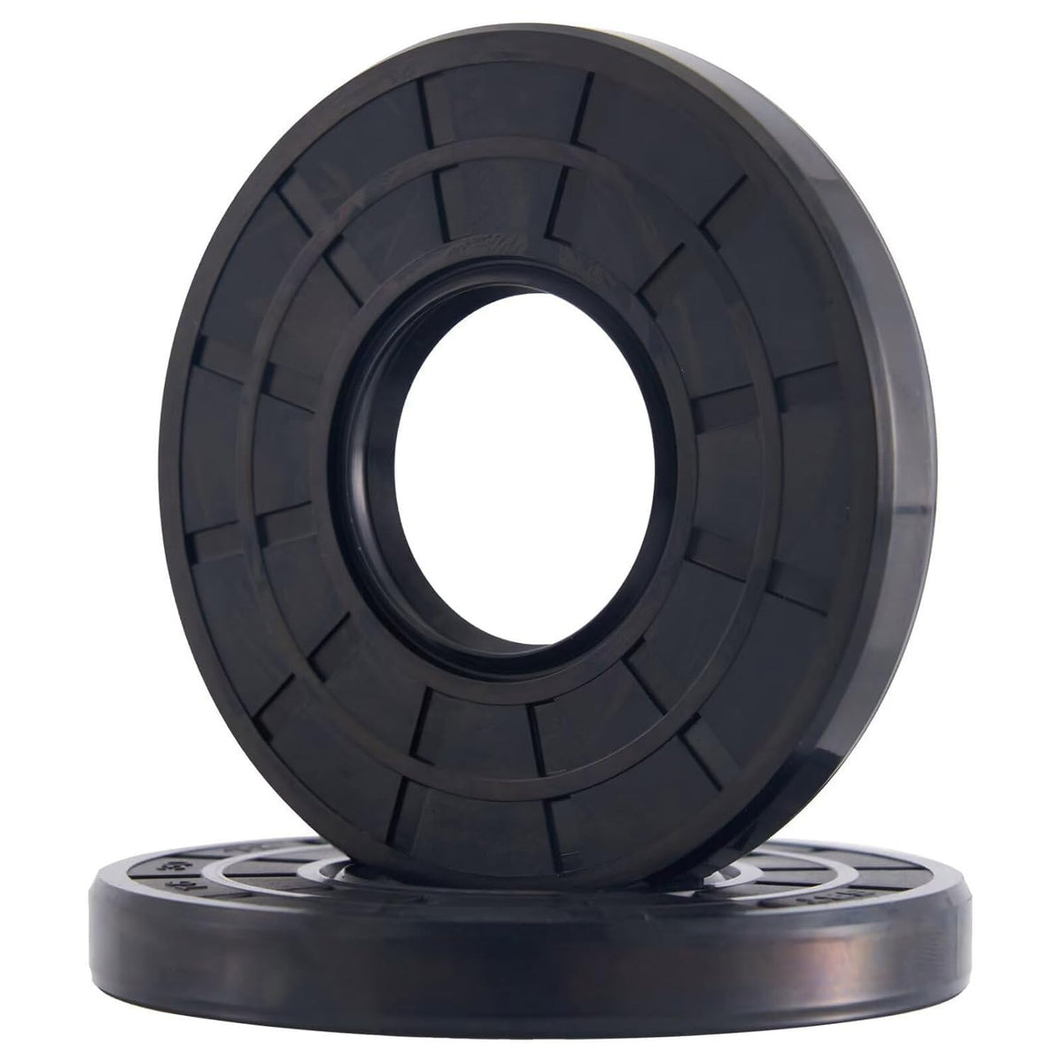 XIKE TC 12x24x7mm Nitrile Rubber Double Lip Spring-Loaded Oil Seal (2 Pack)