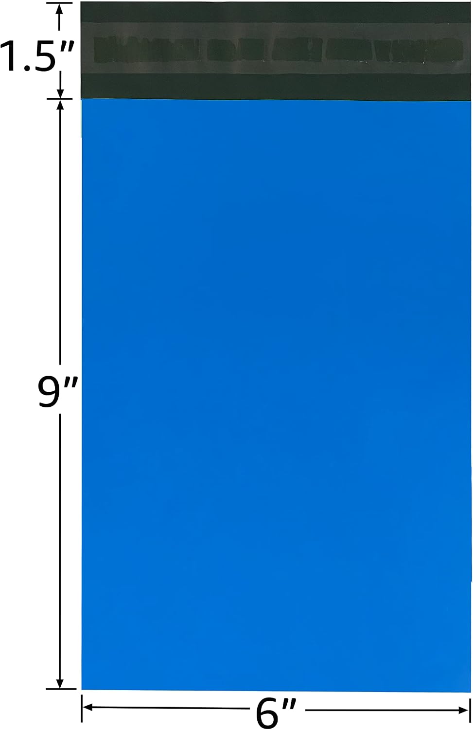 Colored Poly Mailers Pack of: Be creative with your packaging with Colored mailers (Blue, 6" x 9" pack of 200)