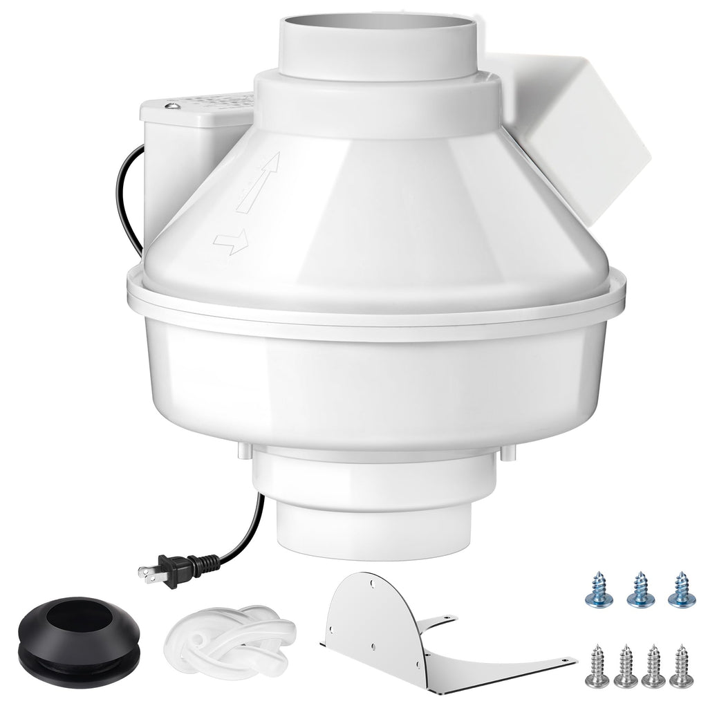 4 Inch Dryer Booster Fan with Pressure Switch for Auto-Activation 167 CFM