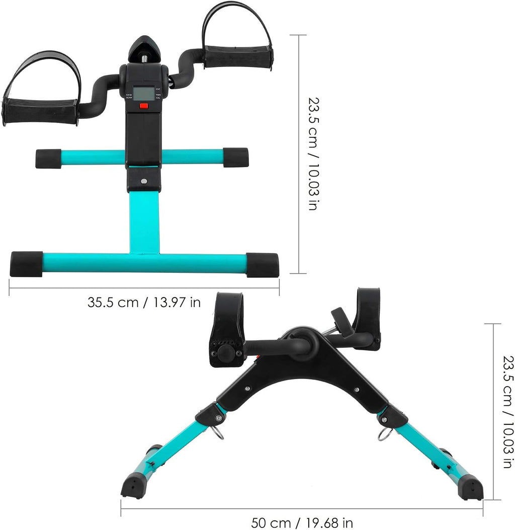 Folding Pedal Exerciser, Mini Exercise Bike Under Desk Bike