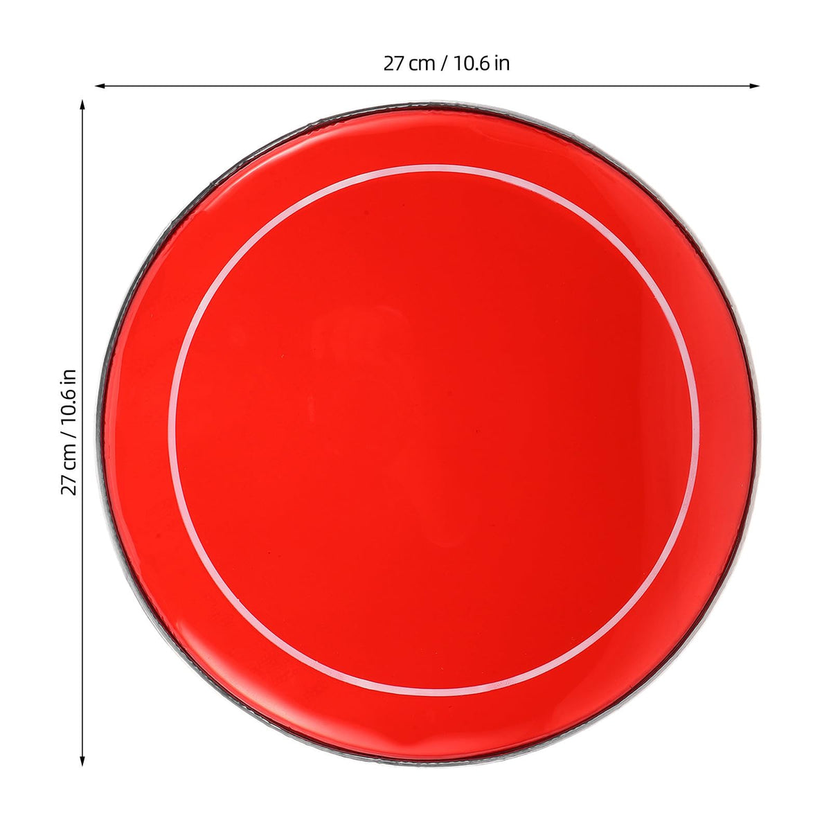Inch Red Drum Head Double Ply Oil Coated 254mm Shell Replacement