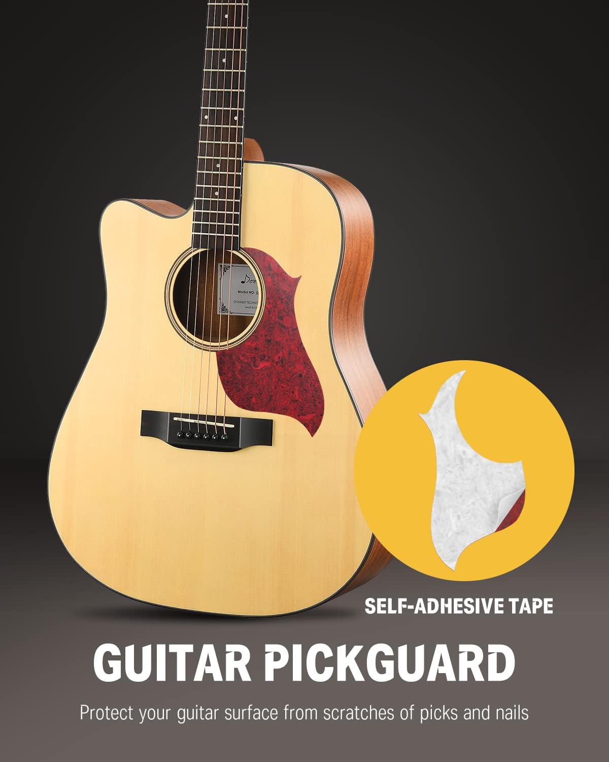 Left Handed Acoustic Guitar Kit for Beginner Adult Full Size Cutaway Lefty Acustica Guitarra Bundle Set with Bag