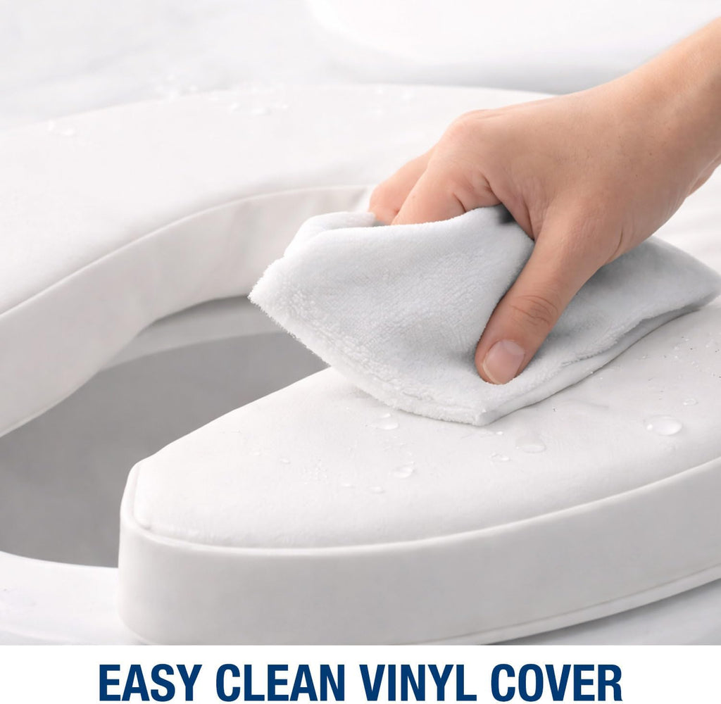 Raised Toilet Seat Toilet, Toilet Seat Riser, Seat Cushion and Toilet Seat Cover to Add Extra Padding to the Toilet