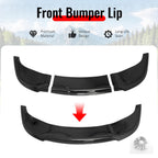 Fit 2015-2023 Chrysler 300 SRT Front Bumper Lip Gloss Black