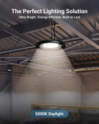 Sunco 6 Pack 200W 5000K UFO LED High Bay Light