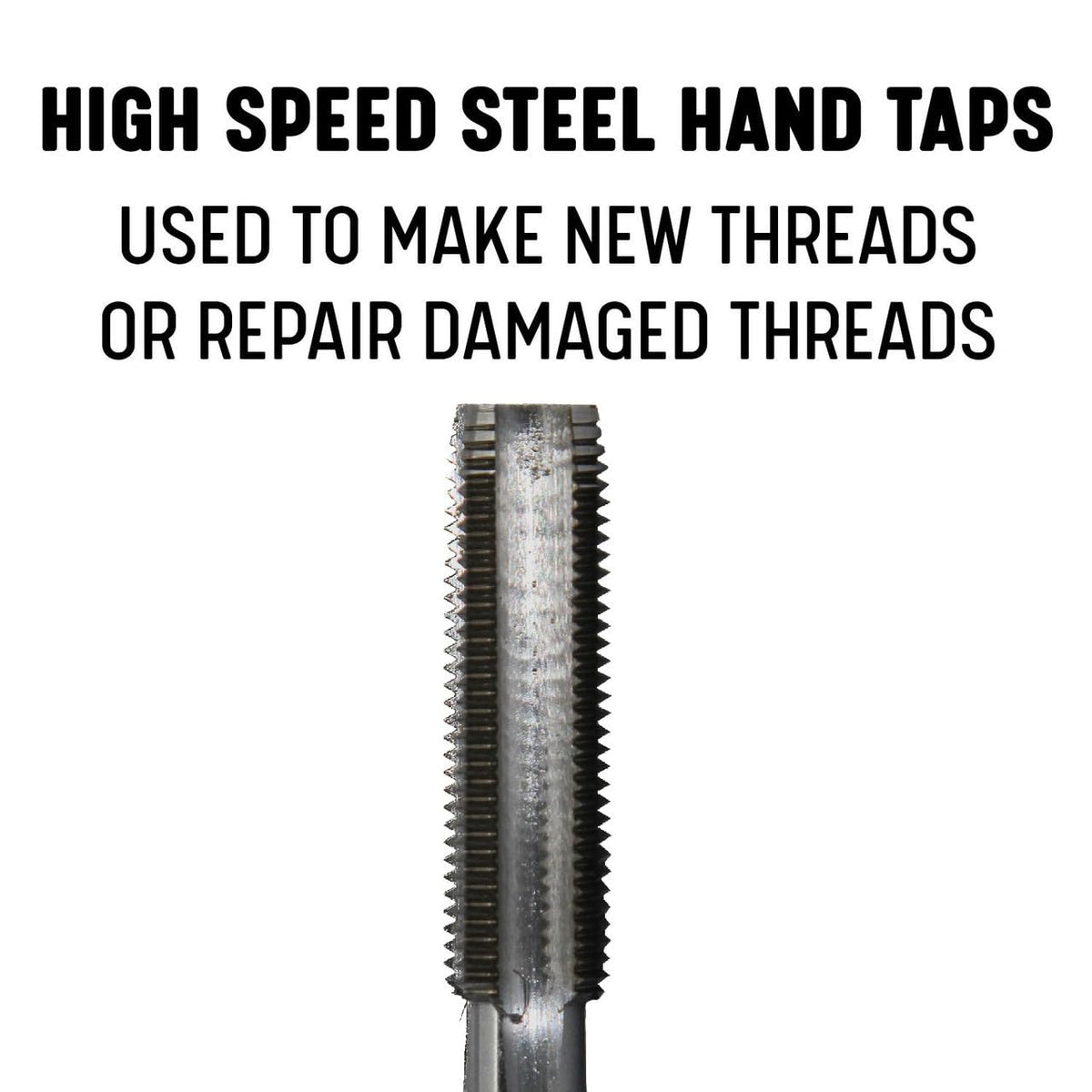 Drill America m12 X 1.25 Tap and Die Kit, HSS Plug Tap and Carbon Hex Die, POUT Series