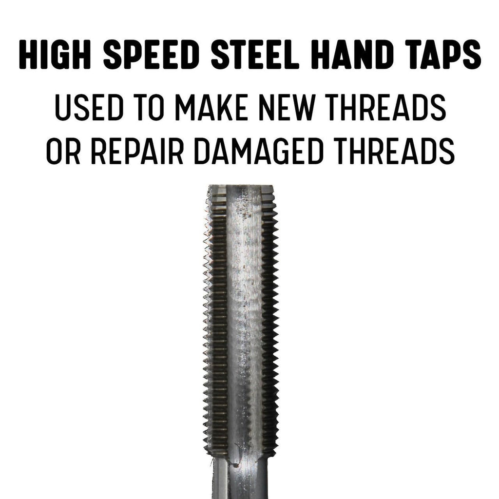 Drill America 9/16"-18 UNF Tap and Die Kit, HSS Plug Tap and Carbon Hex Die, POUT Series