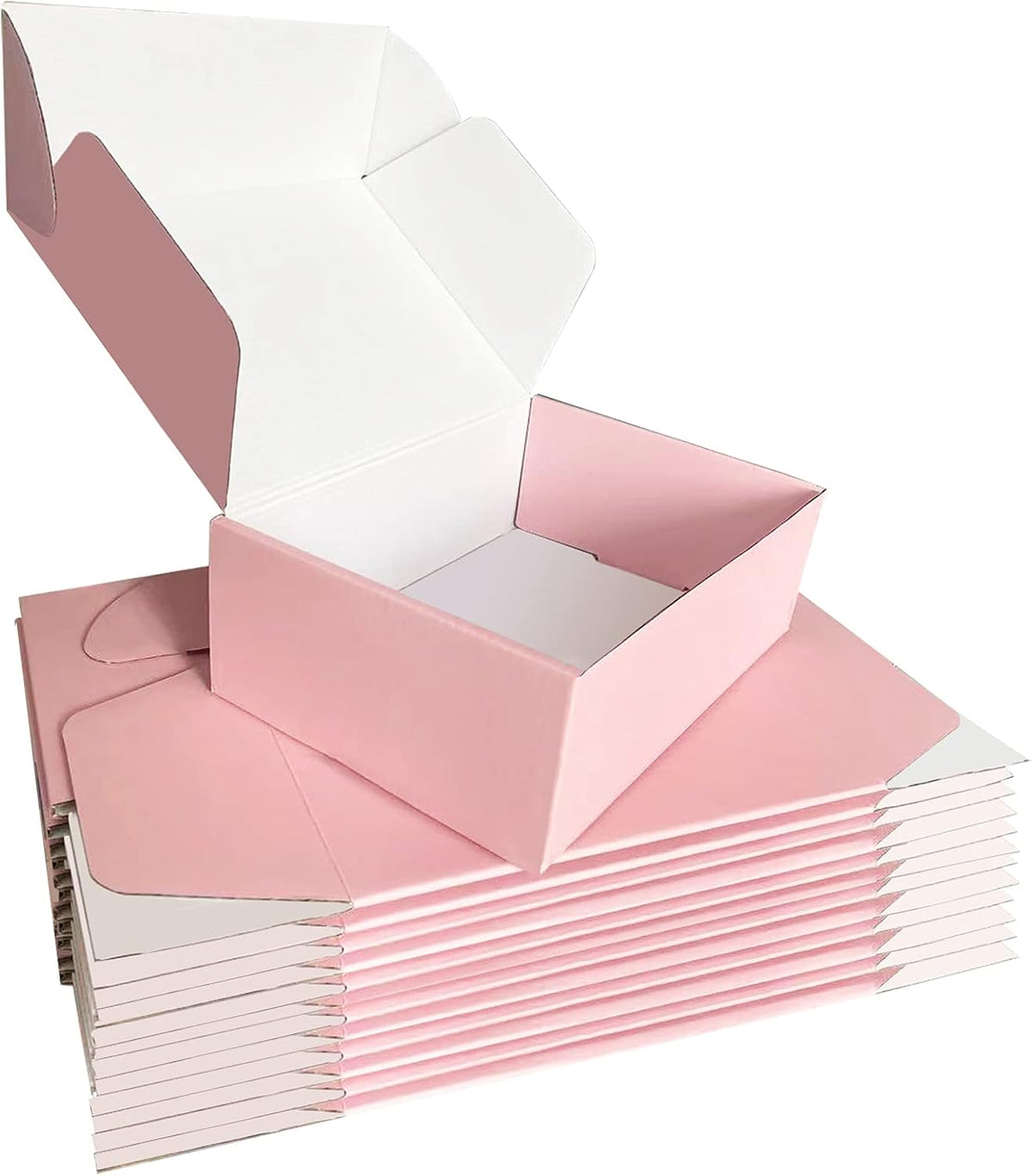 28 Pack 9x6x3 inches Pink Shipping Boxes for Small Business, Small Corrugated Cardboard Gift Box for
