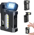 EDC Flashlight Rechargeable, 270°Rotation Magnetic Keychain Flashlight,400 Lumens Portable Flat Mini Flashlights