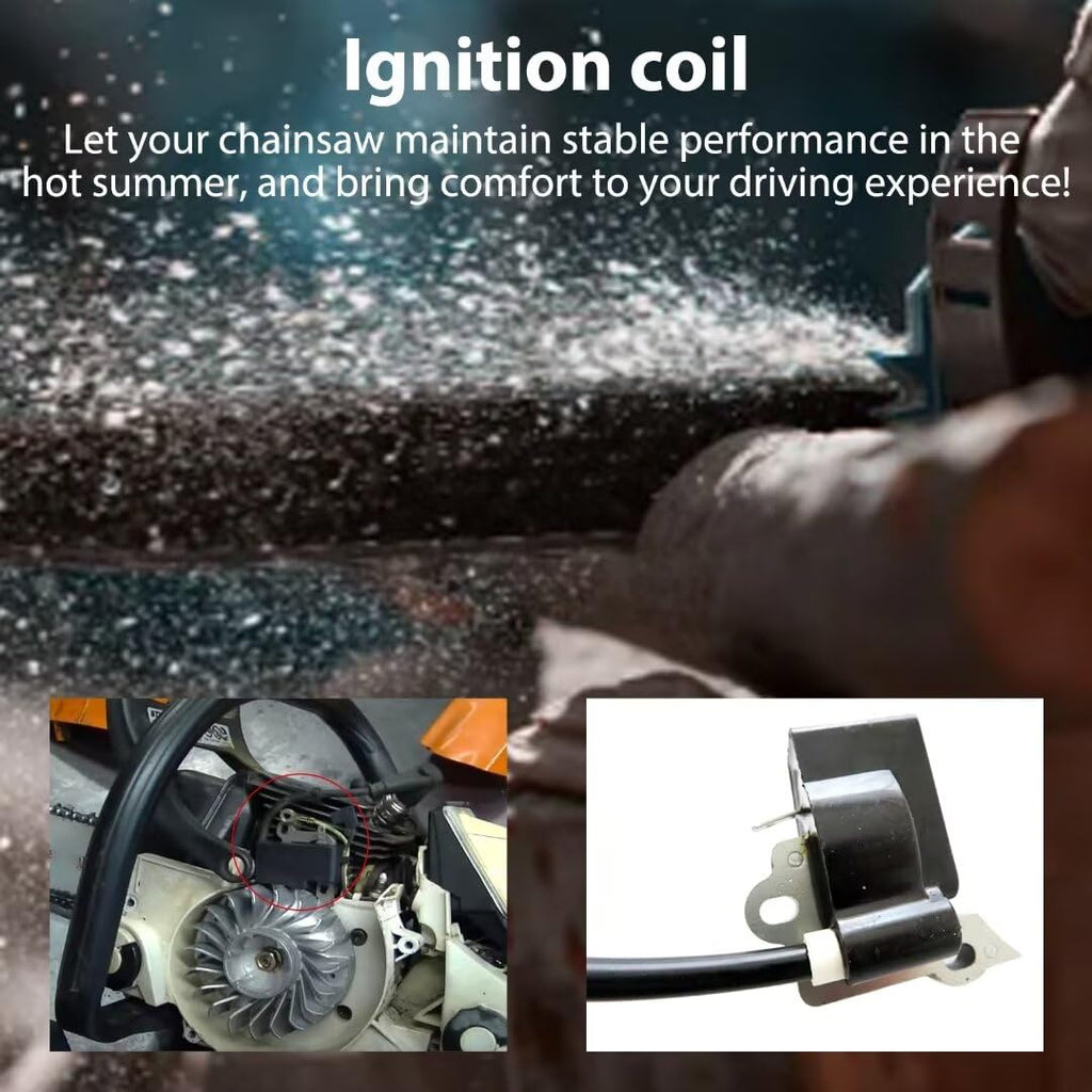 Ignition Coil Compatible with Poulan Chainsaw 530039238 PP3816 PPB4018 PP4218 PPB4218