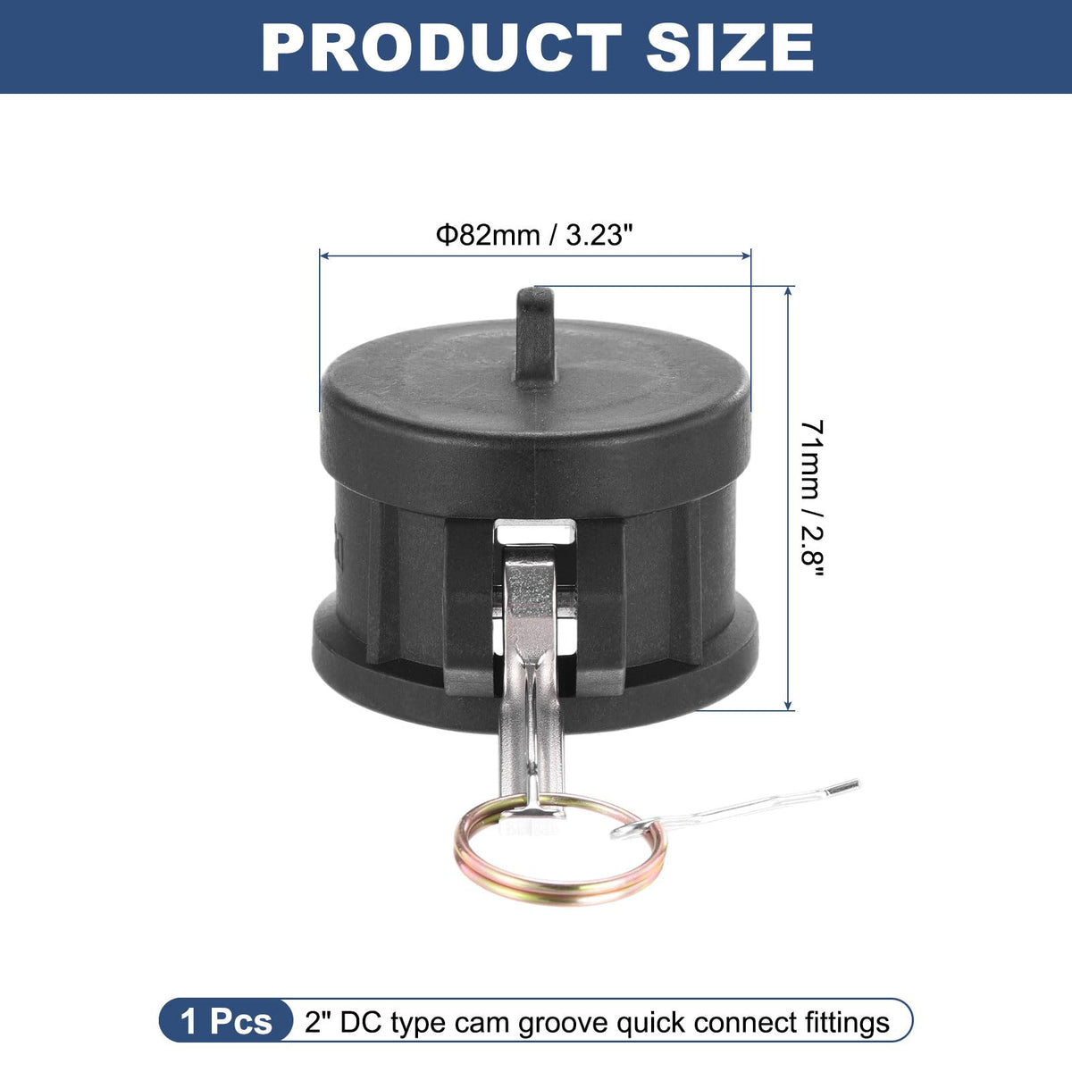 Kozelo Poly Type DC 2" NPT Female Cam Lock Hose Fitting